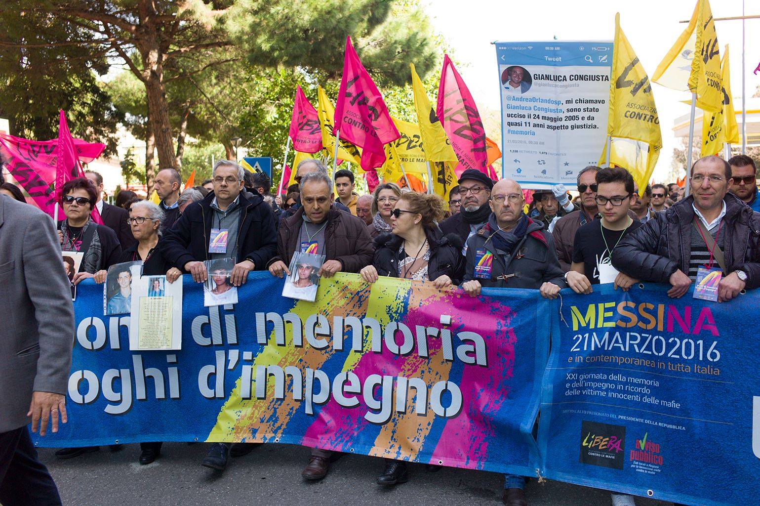 foto borromei testa corteo